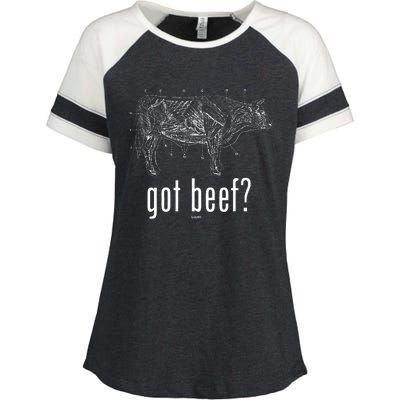 Got Beef Cuts Of Beef Funny Meat Eaters Enza Ladies Jersey Colorblock Tee