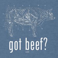Got Beef Cuts Of Beef Funny Meat Eaters Garment-Dyed Sweatshirt
