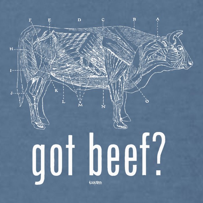 Got Beef Cuts Of Beef Funny Meat Eaters Garment-Dyed Sweatshirt