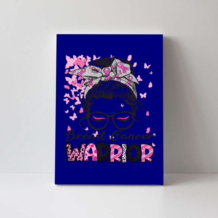 Girl Breast Cancer Warrior Gift Canvas