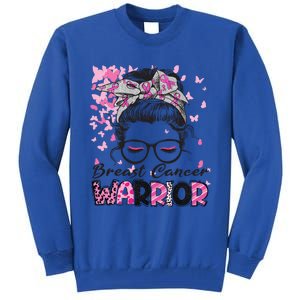 Girl Breast Cancer Warrior Gift Tall Sweatshirt