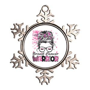 Girl Breast Cancer Warrior Gift Metallic Star Ornament