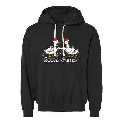 Goose Bumps Christmas Garment-Dyed Fleece Hoodie