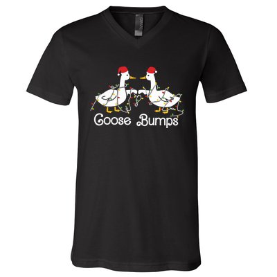 Goose Bumps Christmas V-Neck T-Shirt