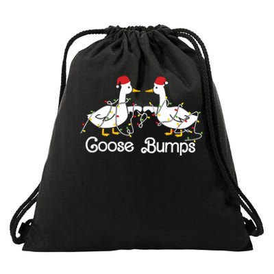 Goose Bumps Christmas Drawstring Bag