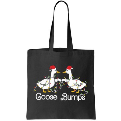 Goose Bumps Christmas Tote Bag