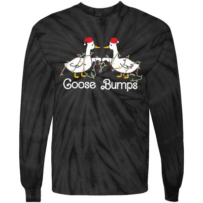 Goose Bumps Christmas Tie-Dye Long Sleeve Shirt