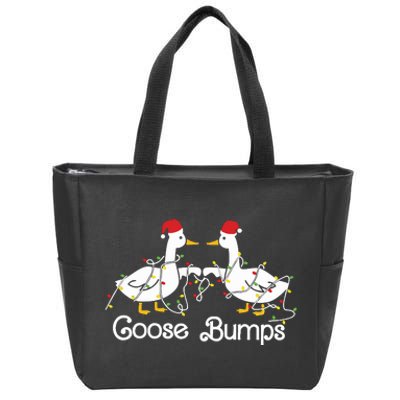 Goose Bumps Christmas Zip Tote Bag