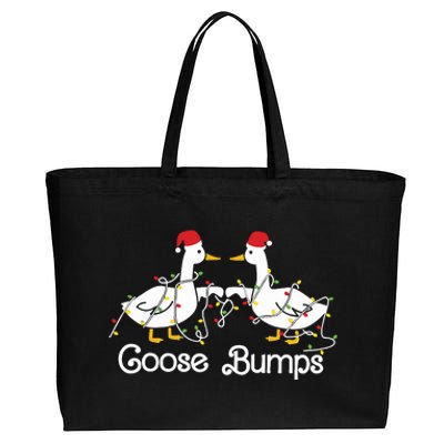 Goose Bumps Christmas Cotton Canvas Jumbo Tote