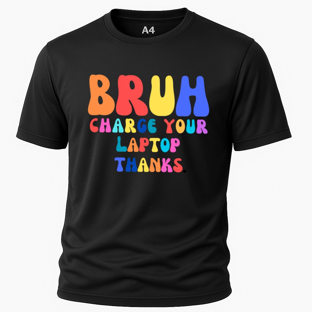 Groovy Bruh Charge Your Laptop Performance Shirt