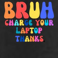 Groovy Bruh Charge Your Laptop Golf Towel