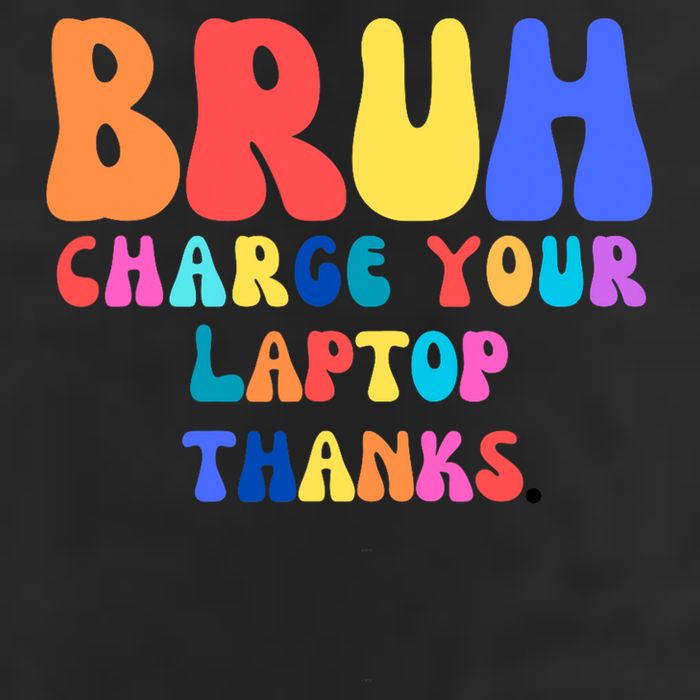 Groovy Bruh Charge Your Laptop Golf Towel