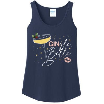 Gingle Belle Christmas Drink Cocktail Xmas Bartender Holiday Ladies Essential Tank