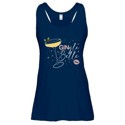 Gingle Belle Christmas Drink Cocktail Xmas Bartender Holiday Ladies Essential Flowy Tank