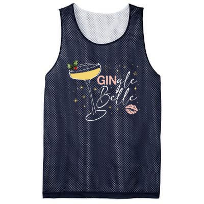 Gingle Belle Christmas Drink Cocktail Xmas Bartender Holiday Mesh Reversible Basketball Jersey Tank