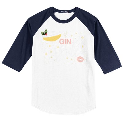 Gingle Belle Christmas Drink Cocktail Xmas Bartender Holiday Baseball Sleeve Shirt