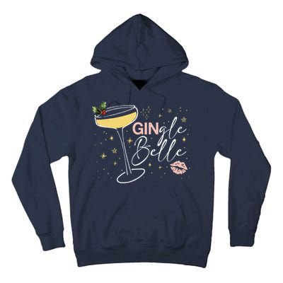 Gingle Belle Christmas Drink Cocktail Xmas Bartender Holiday Tall Hoodie