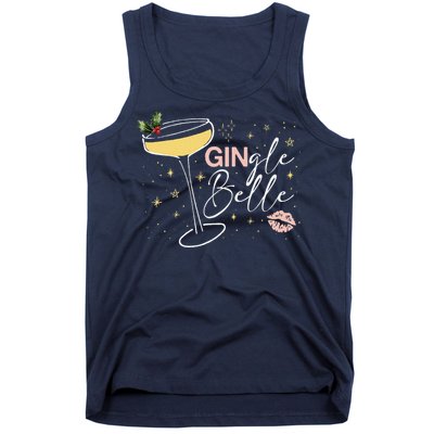 Gingle Belle Christmas Drink Cocktail Xmas Bartender Holiday Tank Top