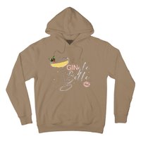 Gingle Belle Christmas Drink Cocktail Xmas Bartender Holiday Hoodie