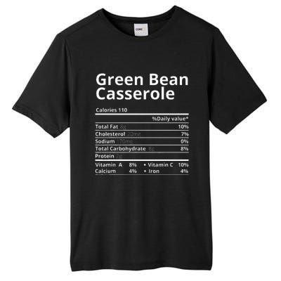 Green Bean Casserole Nutrition Facts Thanksgiving Christmas Tall Fusion ChromaSoft Performance T-Shirt