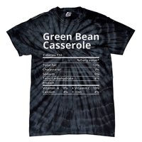 Green Bean Casserole Nutrition Facts Thanksgiving Christmas Tie-Dye T-Shirt