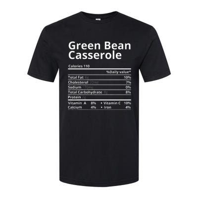 Green Bean Casserole Nutrition Facts Thanksgiving Christmas Softstyle CVC T-Shirt