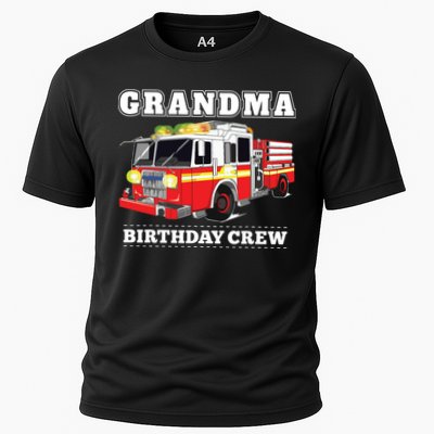Grandma Birthday Crew Fire Truck Firefighter Fireman Party Performance Shirt