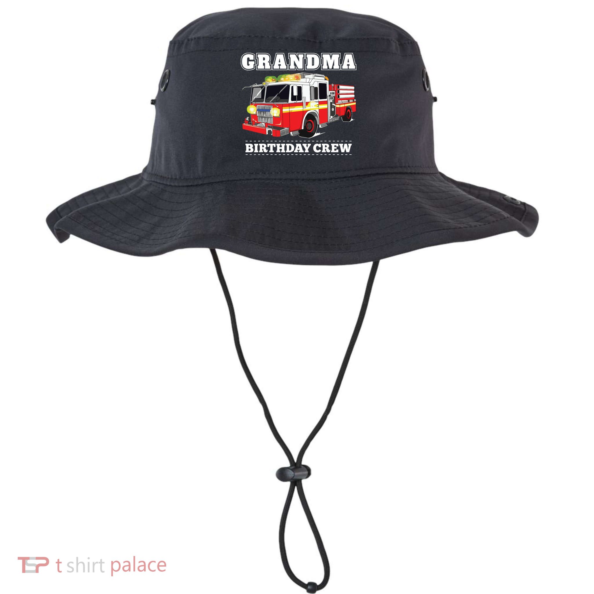Grandma Birthday Crew Fire Truck Firefighter Fireman Party Bucket Hat