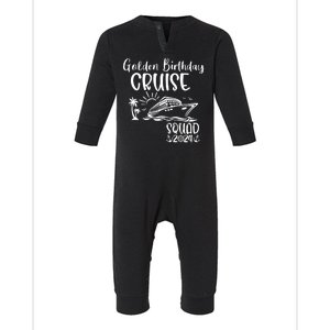 Golden Birthday Cruise Squad 2024 Holiday Trip Family Matching Infant Fleece One Piece