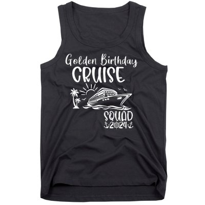 Golden Birthday Cruise Squad 2024 Holiday Trip Family Matching Tank Top