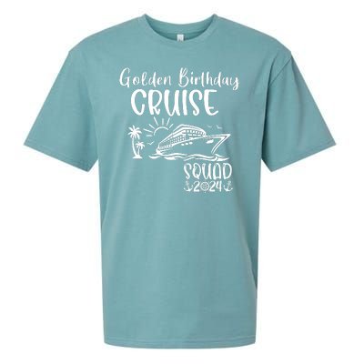 Golden Birthday Cruise Squad 2024 Holiday Trip Family Matching Sueded Cloud Jersey T-Shirt