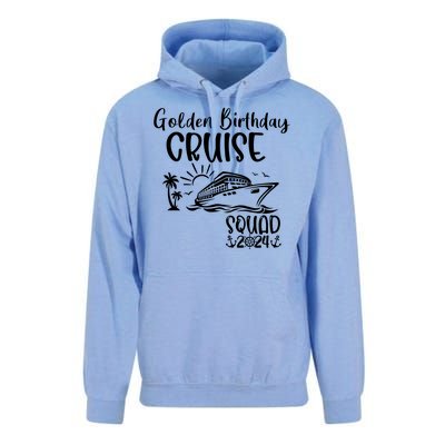 Golden Birthday Cruise Squad 2024 Holiday Trip Family Matching Unisex Surf Hoodie