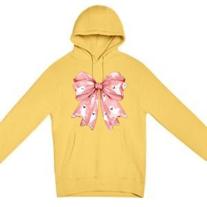 Ghost Bow Coquette Premium Pullover Hoodie