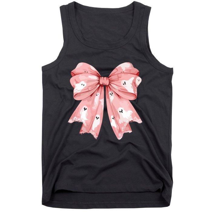 Ghost Bow Coquette Tank Top