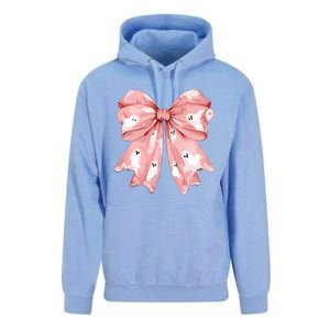 Ghost Bow Coquette Unisex Surf Hoodie