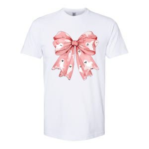 Ghost Bow Coquette Softstyle CVC T-Shirt