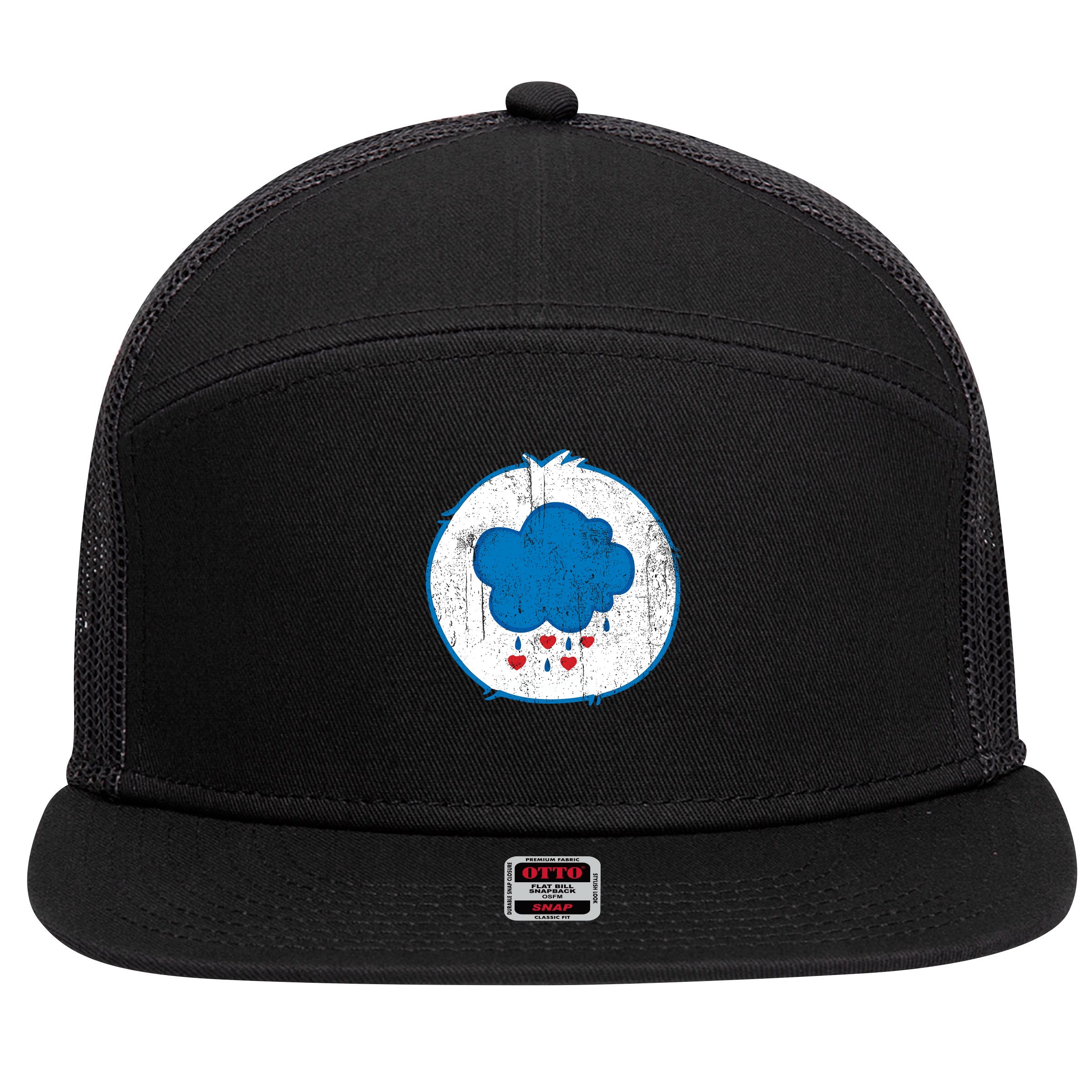 Grumpy Bear Costume Boy Retro 7 Panel Mesh Trucker Snapback Hat