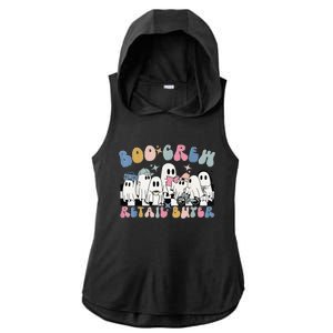 Groovy Boo Crew Retail Buyer Halloween Cute Ghost Ladies PosiCharge Tri-Blend Wicking Draft Hoodie Tank