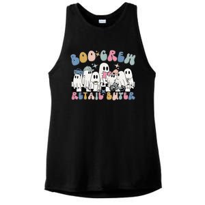 Groovy Boo Crew Retail Buyer Halloween Cute Ghost Ladies PosiCharge Tri-Blend Wicking Tank