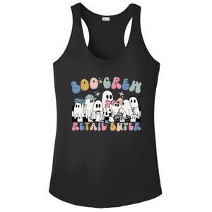 Groovy Boo Crew Retail Buyer Halloween Cute Ghost Ladies PosiCharge Competitor Racerback Tank