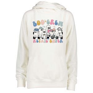 Groovy Boo Crew Retail Buyer Halloween Cute Ghost Womens Funnel Neck Pullover Hood