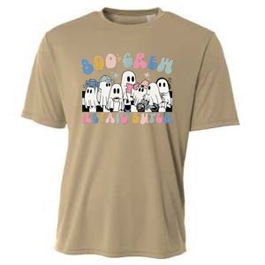 Groovy Boo Crew Retail Buyer Halloween Cute Ghost Cooling Performance Crew T-Shirt