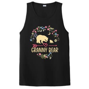 Granny Bear Christmas Family Flower Grandma Xmas Cute Gift PosiCharge Competitor Tank