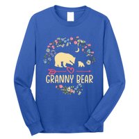 Granny Bear Christmas Family Flower Grandma Xmas Cute Gift Long Sleeve Shirt