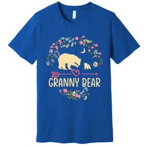 Granny Bear Christmas Family Flower Grandma Xmas Cute Gift Premium T-Shirt