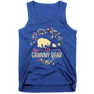 Granny Bear Christmas Family Flower Grandma Xmas Cute Gift Tank Top