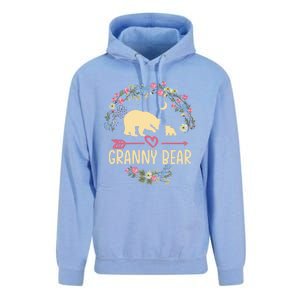 Granny Bear Christmas Family Flower Grandma Xmas Cute Gift Unisex Surf Hoodie