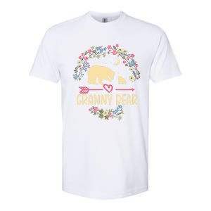 Granny Bear Christmas Family Flower Grandma Xmas Cute Gift Softstyle CVC T-Shirt