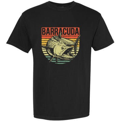 Great Barracuda Cuda Fishing Wildlife Saltwater Fish Art Garment-Dyed Heavyweight T-Shirt