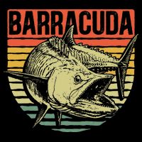 Great Barracuda Cuda Fishing Wildlife Saltwater Fish Art Doggie Tank